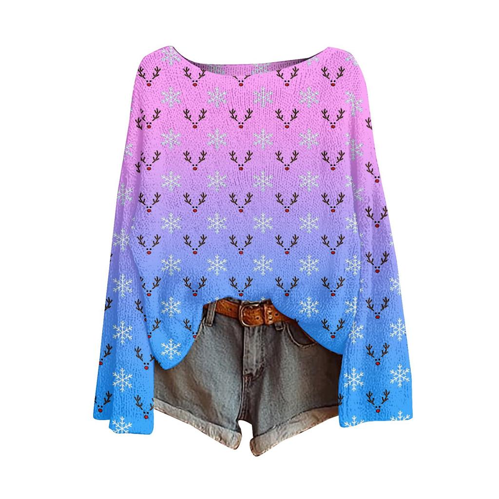 YLQ-YZL01-One-word Neck Pullover Sweater 3D Printing