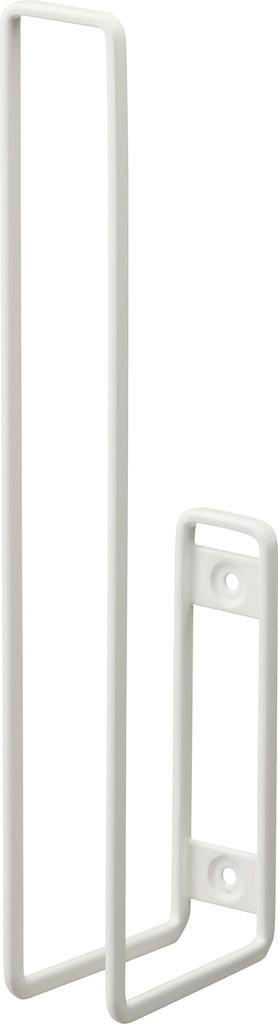 Yamazaki Tower Wall-Mounted Toilet Paper Holder, White, Approx. W3.7 X D7 X H25cm, Easy-Access Toilet Paper Storage, Model 6011