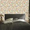 Wallpaper Small Flowers Cream and Lime for Living Room and Bedroom 50x1000