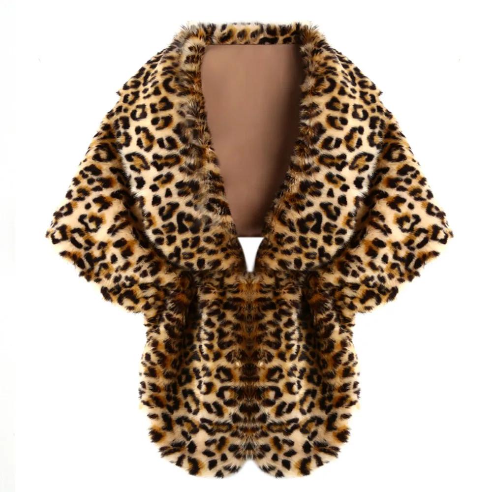 Shawl Elegant Faux Fur Shawl Warp Stole Evening Wedding Women