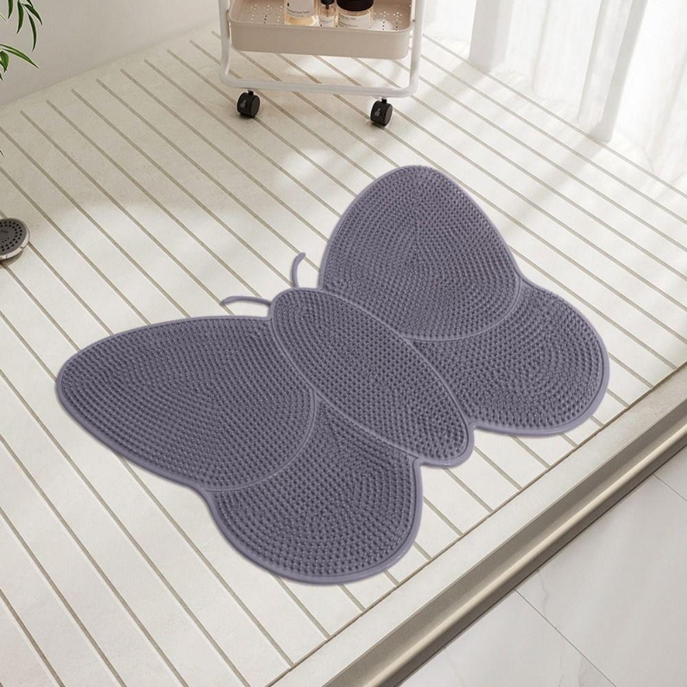 Cartoon Bathroom Non Slip Pad Butterfly Massage Pad Foot Cleaning Tool Foot Pedal  Household