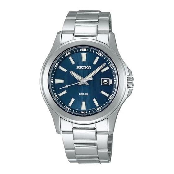 [Seiko] SEIKO Solar Quartz Watch SBPN071 Silver Blue Men s [Domestic Genuine Product]