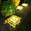Solar-Powered Waterproof Outdoor Ice Brick LED Garden Lights