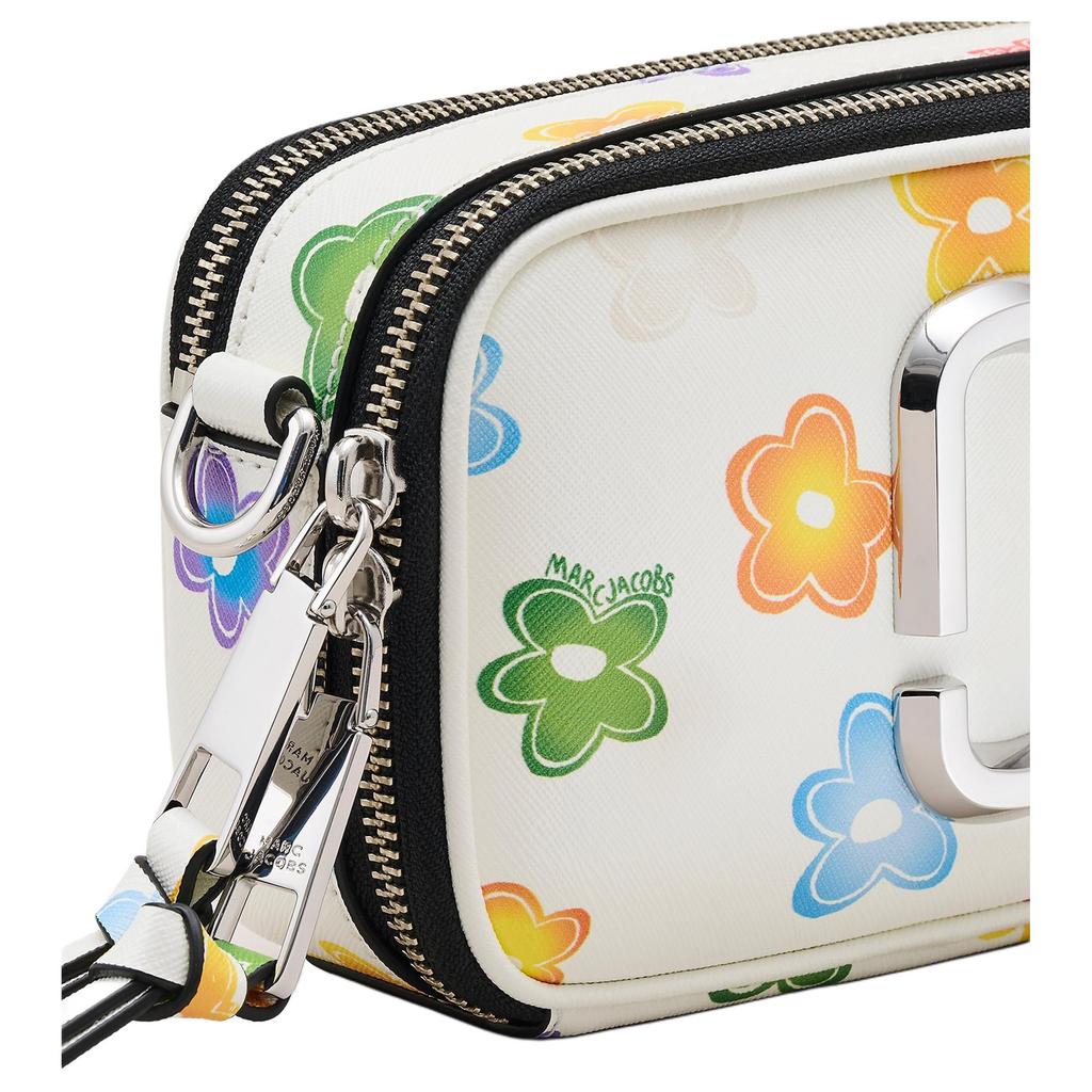 Marc Jacobs Snapshot Wild Daisy Pattern Print Leather Crossbody Bag Women bags White 2P5HCR009H02-101