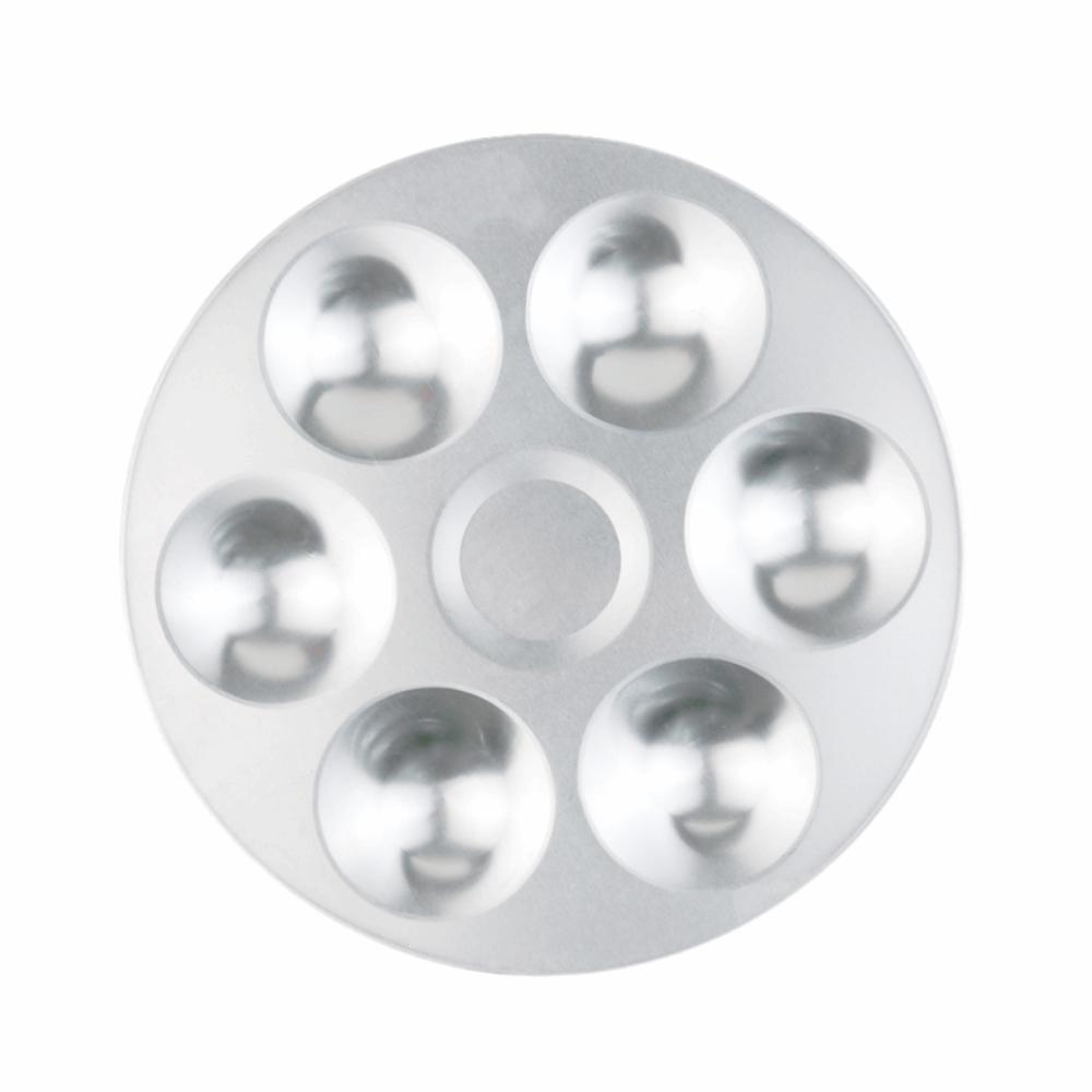 

Smooth Surface Watercolor Paint Tray Easy To Rinse Paint Pigment Tray Painting Palette Artist Round 6Holes