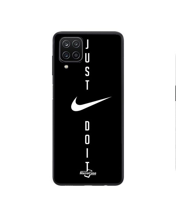 Coque - Maniacase - Samsung Galaxy A12 - Silicone - Souple - Nike logo Just do it