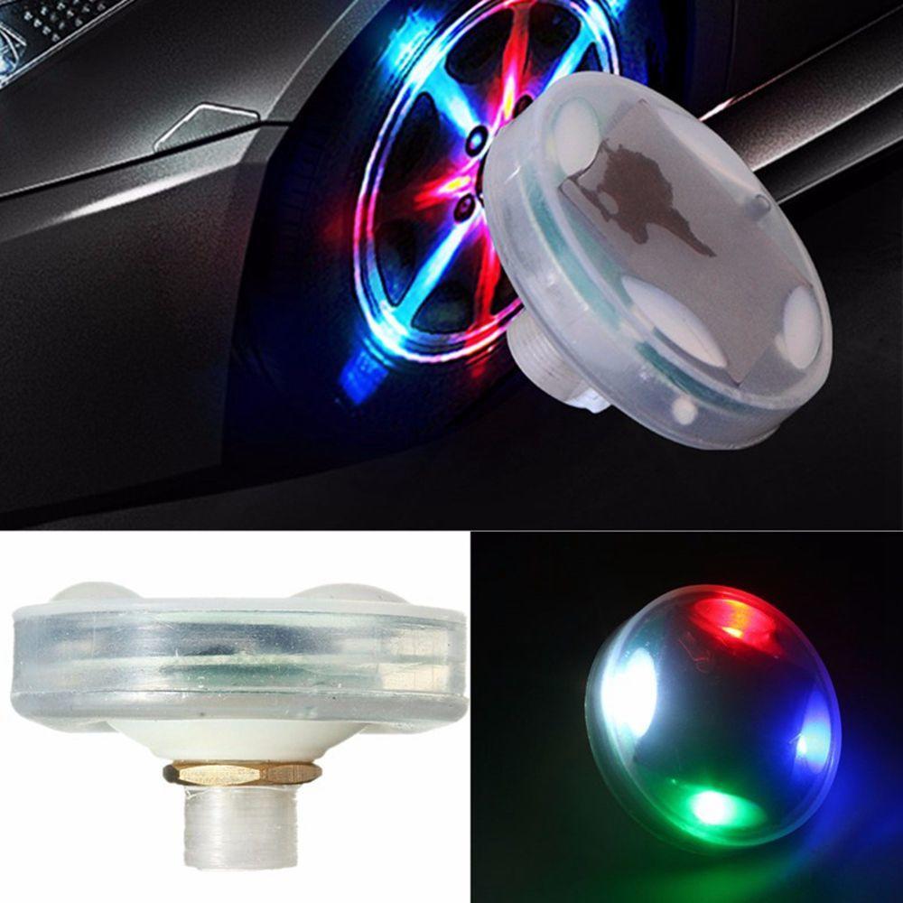 15 Mode Solar Energy Auto Flash LED Car Wheel Hub Tire Tyre Valve Cap Light Lamp