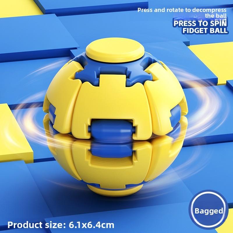 Stress Relief Ball With 3d Printing Rotating Design For Kids And Adults