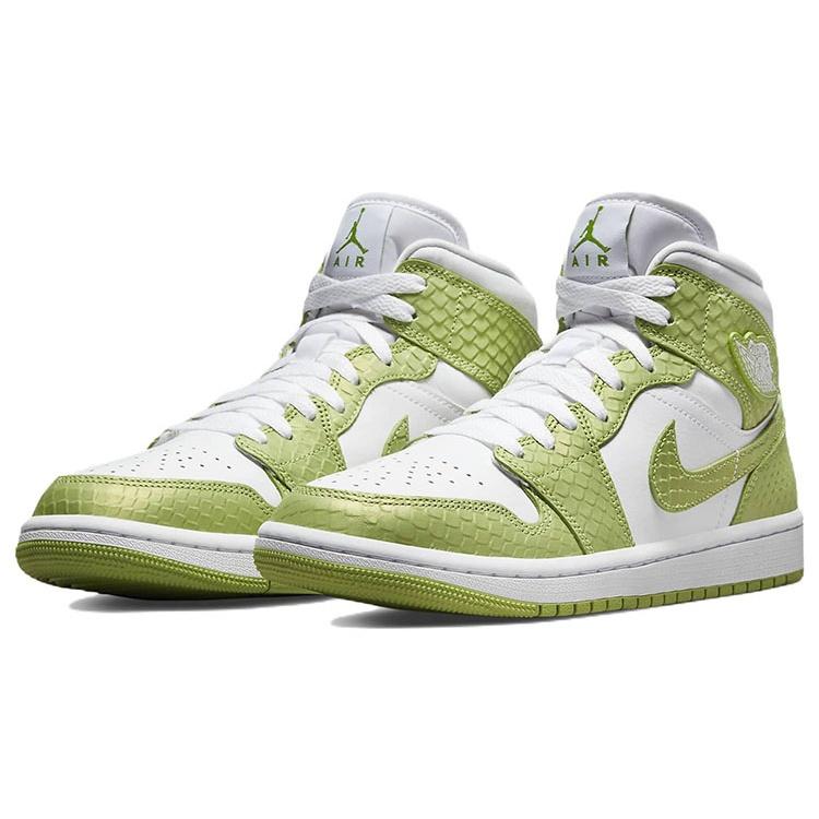(WMNS) Air Jordan 1 Mid SE 'Green Python' Women's DV2959-113