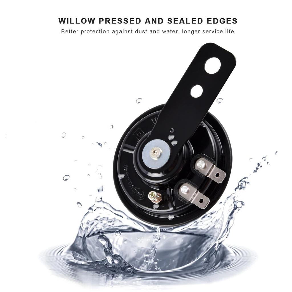 Kit claxon electric pentru motociclete 12V 1.5A 120db difuzoare universale impermeabile rotunde cu claxon tare pentru scooter moped Dropship nou