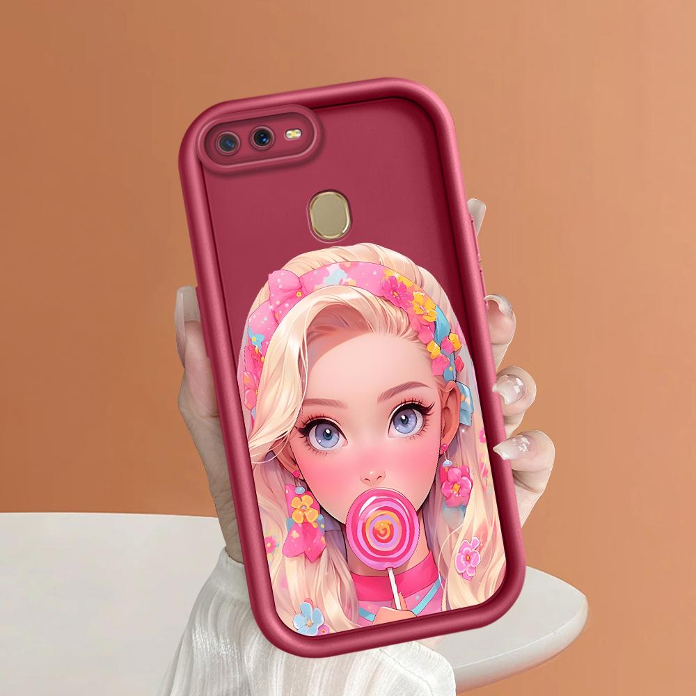 Soft Silicone Square Ladders Cartoon Pattern Full Cover Camera Protection Shockproof Case for OPPO Reno Realme OnePlus