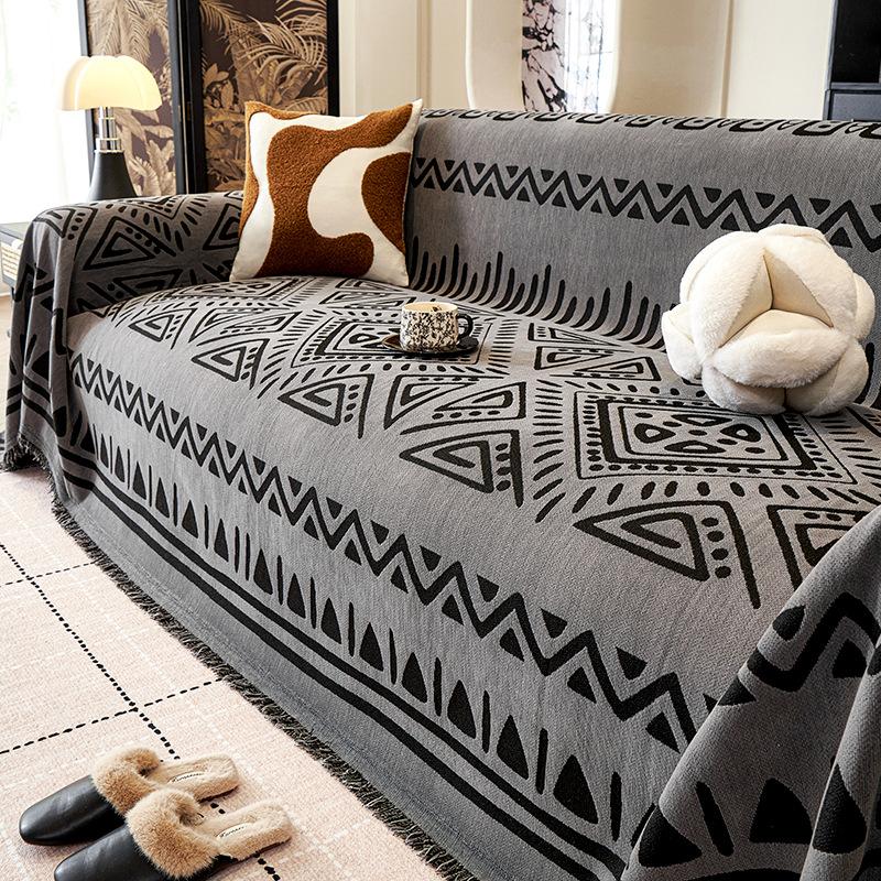 

2025 new chenille sofa cover, universal in all seasons, a whole straight-row sofa cushion, non-slip sofa cover 180*130cm