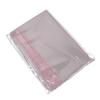 100 pcs 10cm Floral Edge Self-Adhesive OPP Bags, Moisture-Proof 10cm Wide Long Design.