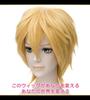 CaseEden Cosplay Wig, Short, 30cm, Heat-Resistant, Mixed Gold Blonde, Includes 2 Wig Nets