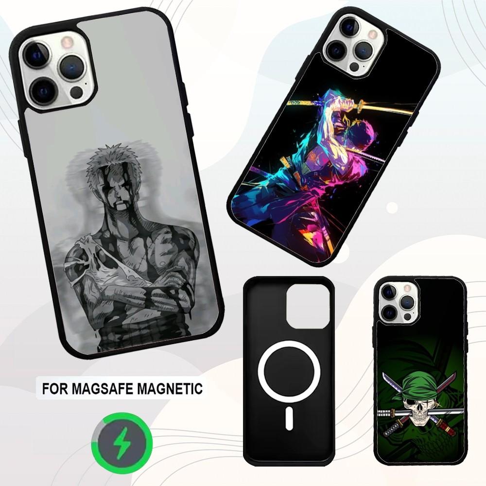Anime R-Roronoa Z-Zoros Phone Case For iPhone 16e,16,15,14,13,12,11,Plus,Pro,Max,Mini Magsafe Magnetic Wireless Charging