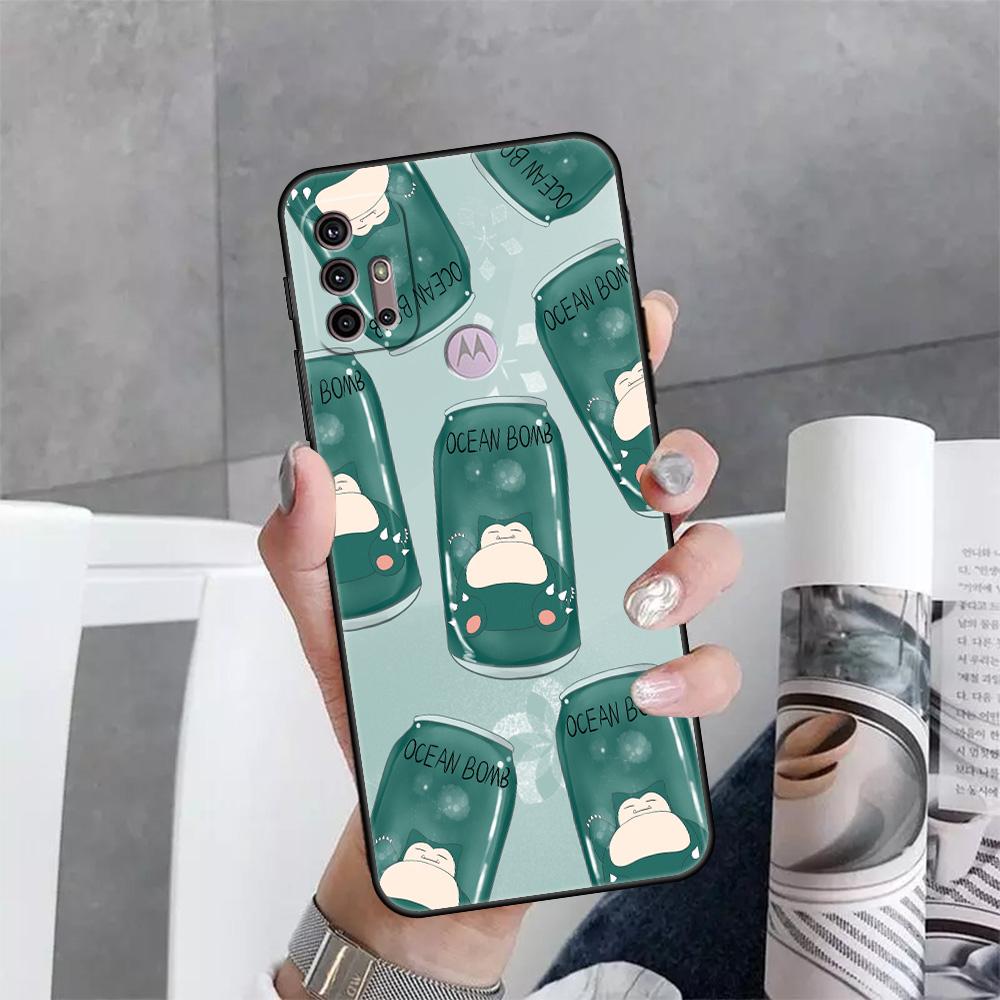 Pouzdro pro Motorola G30 One Fusion Plus G9 Play G60 E30 G8 Power Lite G50 Edge 20 Hyper G200 Kryt na telefon Pokemon Funda Capa