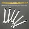 6/8/10/12pcs Ratchet Dual-Purpose Wrench Set - 72-Tooth Quick Release, Open & Box End, High Hardness & Durability