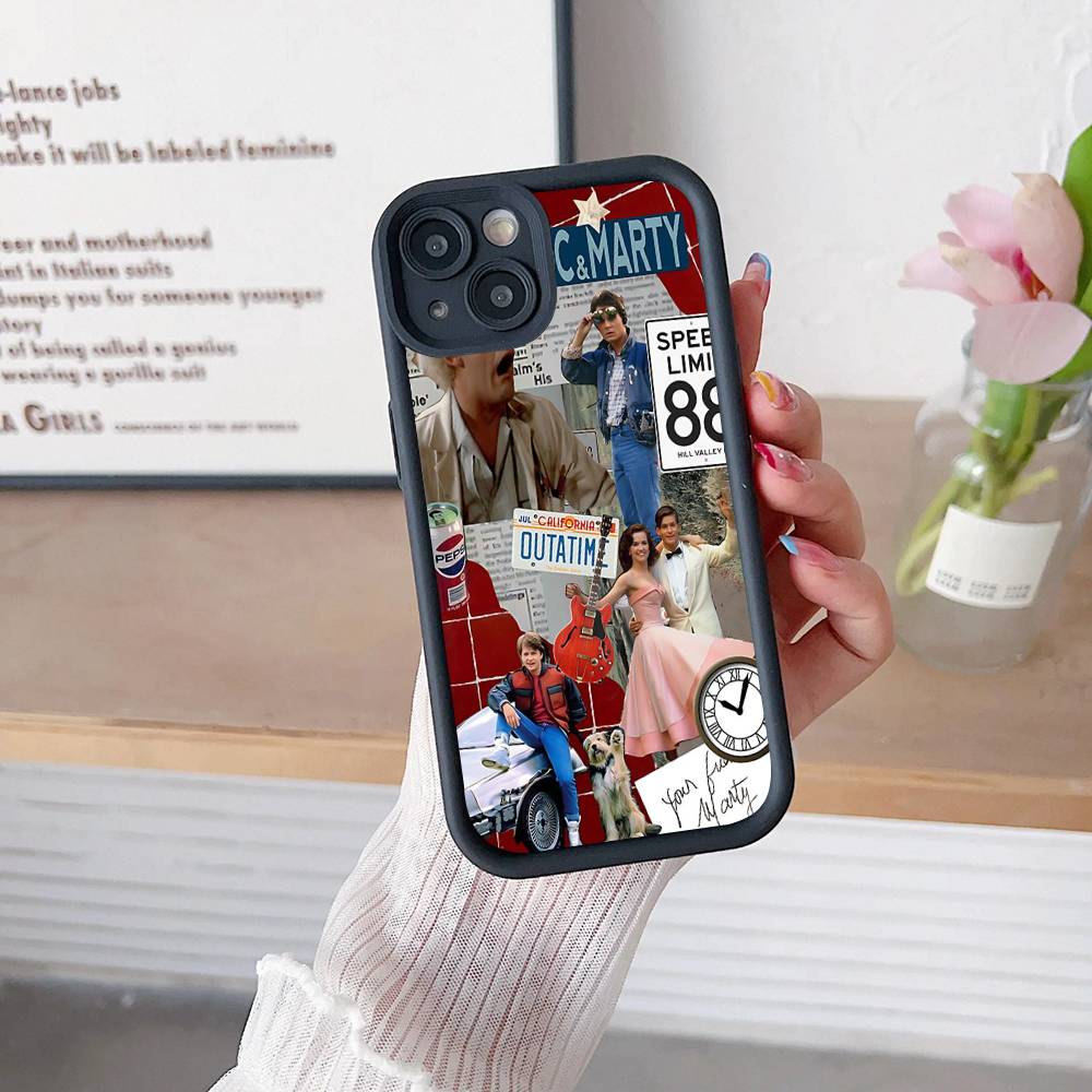 Movie B-Back To The F-Future Phone Case For IPhone 17 16 15 14 13 12 11 Pro Max 16E Plus INS Soft Cover