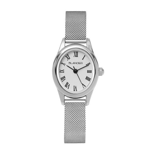 [Blancier] Blancier Leonie Серебряные Женские Металлические Часы с Римскими Цифрами BW20915L-WRWM FREE
