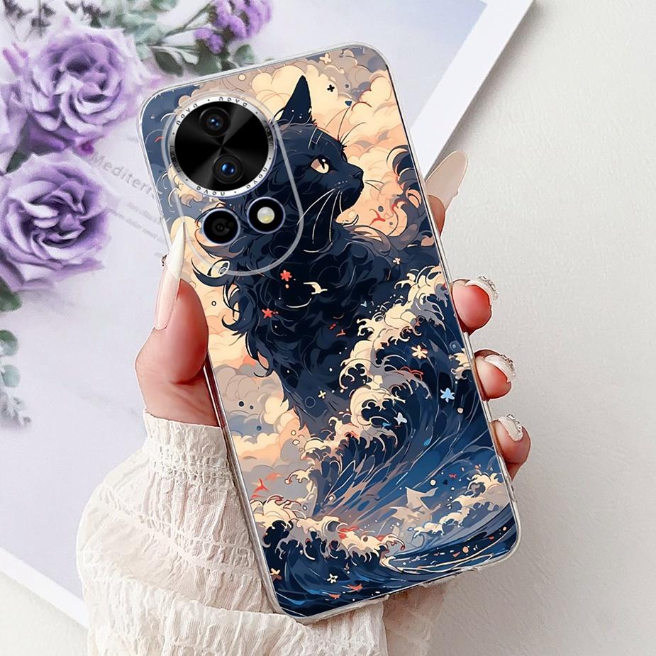 Für Huawei Nova 13 Hülle Nova12 BLK-AL00 Neue Luxus Bemalte Abdeckung Weiche Silikon Handyhülle Für Huawei Nova 12 Pro Nova13 Pro Taschen