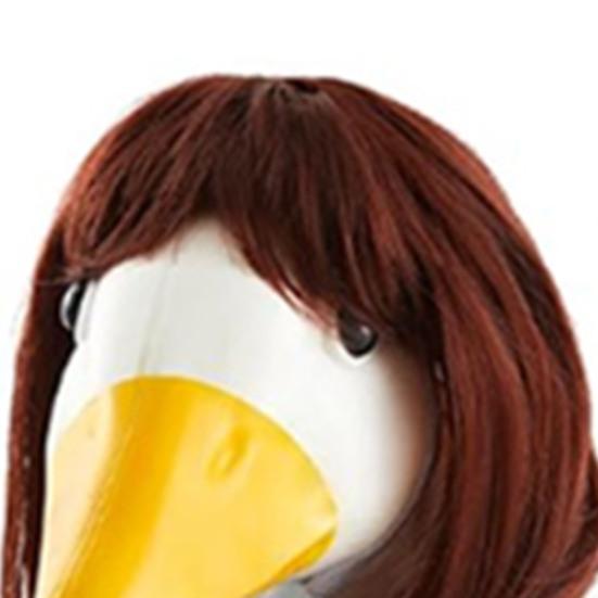 3 Pcs Porch Goose Braid Wig Outdoor Goose Statues Outfit Accessories