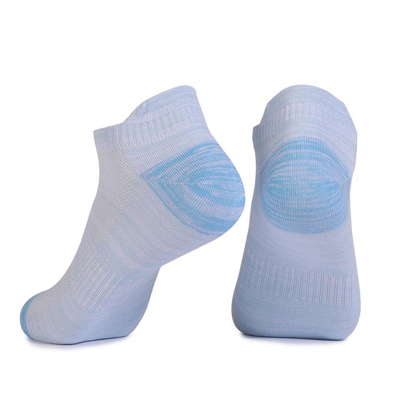 6 Pairs Women Cotton Running Ankle Socks Spring Summer Thin Breathable Invisible Tab Boat Low Cut Socks
