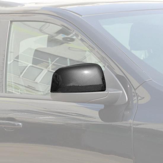 For Dodge Durango 11-26 Carbon Fiber Left Right Side Rear View Mirror Cover Trim