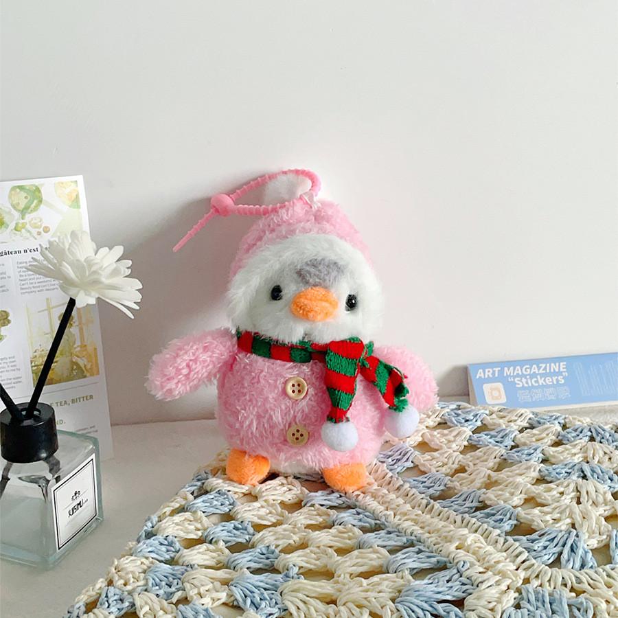 Winter Penguin Plush Keychain Stuffed Doll Cartoon Toy For Bag Gifts Decoration