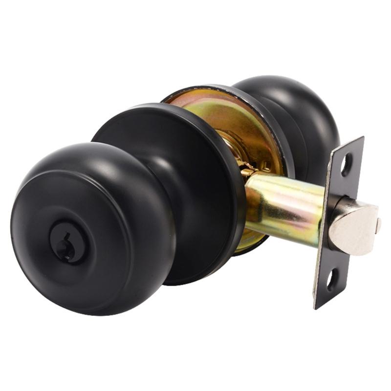 Elegant Door Knobs with Square Rosettes Privacy Lock Portable Accessory for Bedroom and Bathroom Daily Casual Use