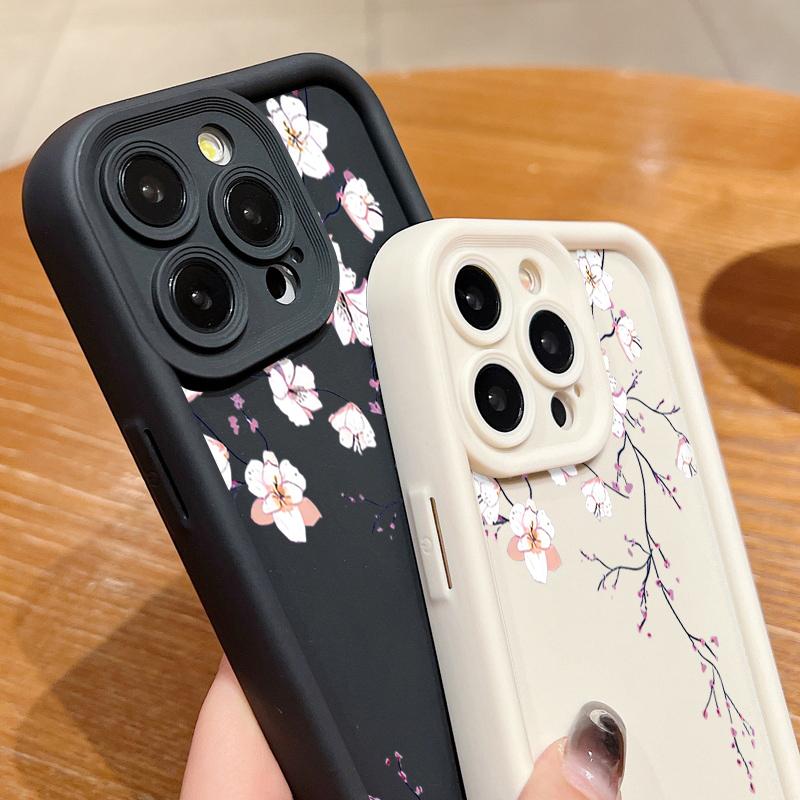 Litter Blumen Bedruckte Handyhülle Für iPhone 17 Pro Max Air 16 15 Pro Max 14 13 12 Pro Max 11 Transparent Weiche TPU Rückseite