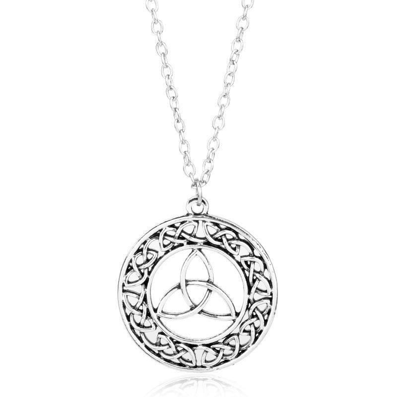 Outlander TV Series Alloy Necklace Pendant with Decorative Symbols