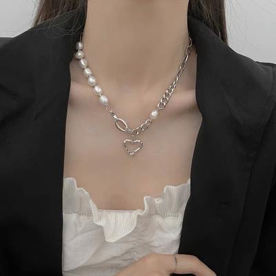 İnci Aşk Ekleme Kolye Kadın Işık Lüks Niş Moda Mizaç Yüksek Anlam Köprücük Kemiği Zinciri Yaz Çok Yönlü Boyun Zinciri