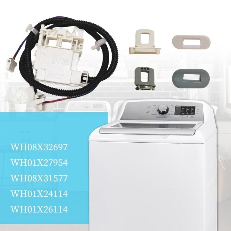 Washer Lid Lock Service Set Washer Replacement Set Washing Machine Repair Part Washer Lid Lock Washer Switch for Washer