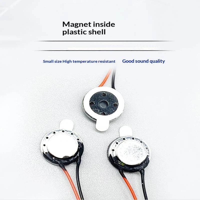 1/5/10Pcs 10mm Diameter Mini Loudspeaker Ultra-thin 8Ohm 0.5W 1W Round Speaker For Mobile Phone Repair Audio DIY