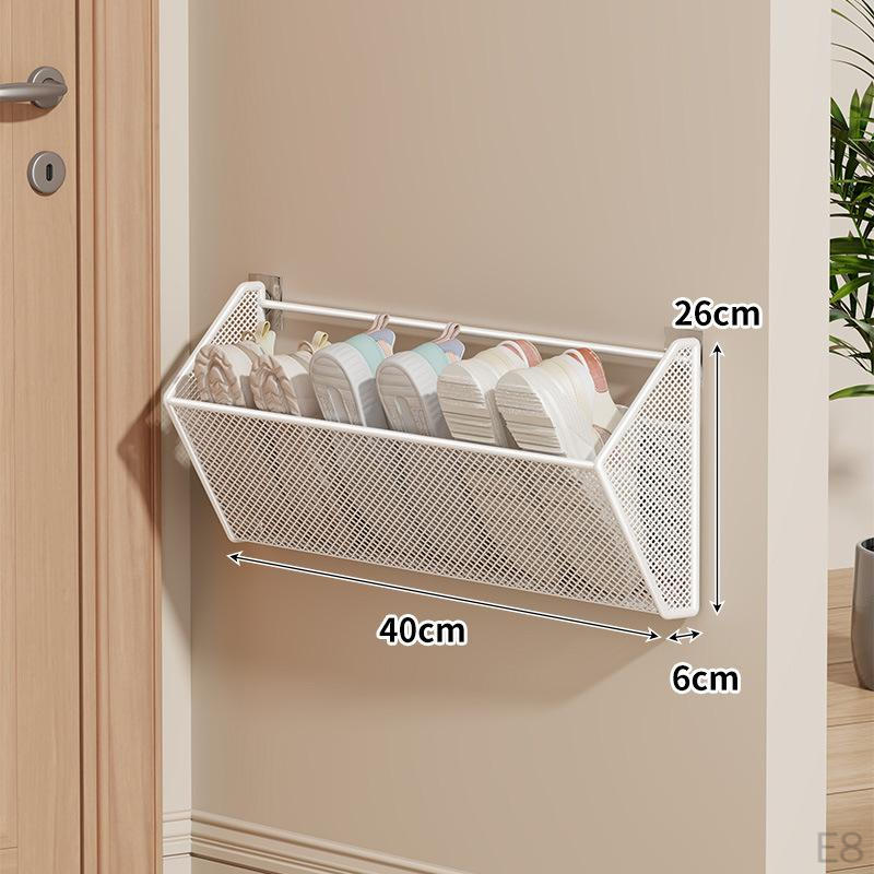 Pantofar metalic de perete cu rafturi ventilate, ideal pentru uși, pereți, dulapuri, jucării și