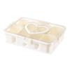 Large Capacity 4/8 Grids Food Divided Serving Tray Sealed Food Preservation Store Box  for Home