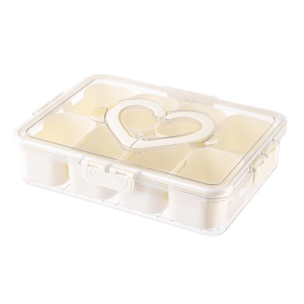 Large Capacity 4/8 Grids Food Divided Serving Tray Sealed Food Preservation Store Box for Home