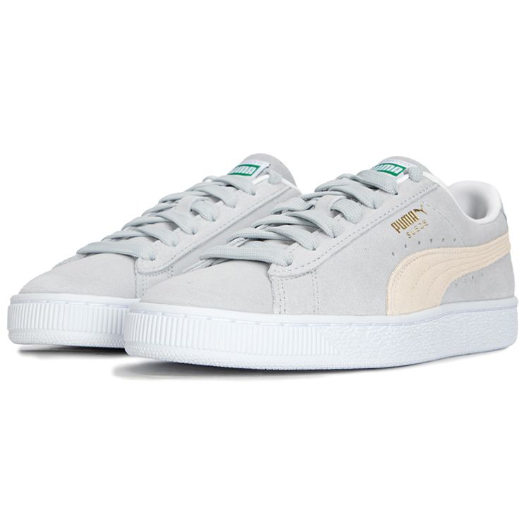 Puma Suede Classic 21 Platinum Grey Pristine Unisex Sneakers White 374915-55