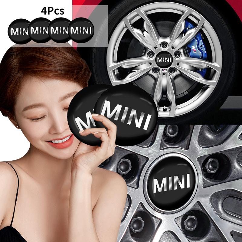 Fashion Car Wheel Center Decal Hub Car Sticker Decoration Styling Accessories For BMW Mini Cooper One S R50 R53 R56 R60 F55 F56