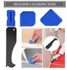 6 in 1 Silicone Caulking Tools, Caulking Tool Set Stainless Steel Sealant Caulk Nozzle Kit, Applicator Finisher Kit