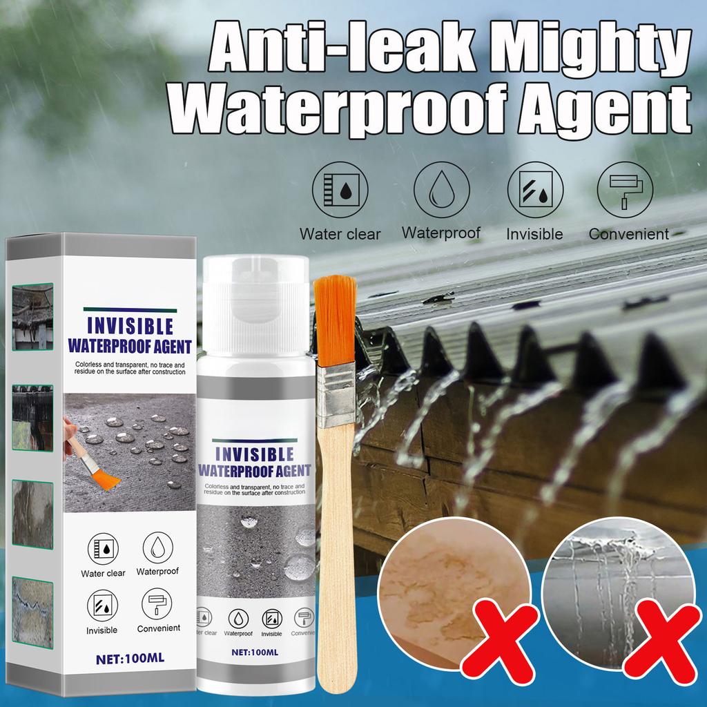 Invisible Waterproofing Agent Isolation Sealant Emulsion 30/100ml Long Lasting Agent for Bathrooms Walls Tiles Roof