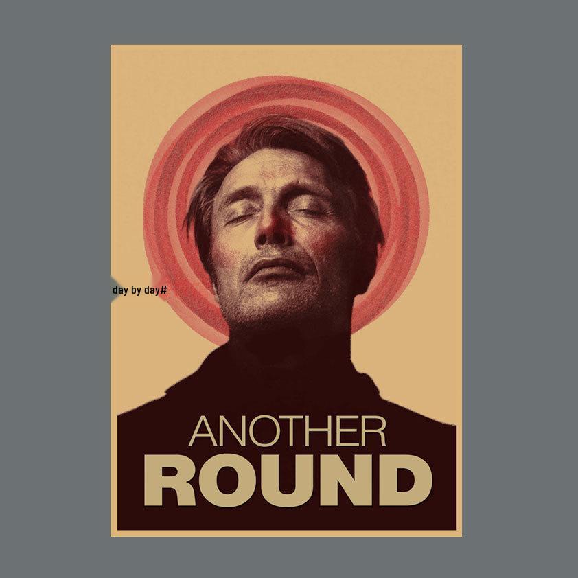 

DRUK Movie Poster featuring Mads Mikkelsen - Alcohol Plan Dormitory Wall Art 29.7X42cm (A3 size)