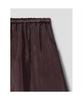 Anggae Unbalanced Satin Skirt Brown