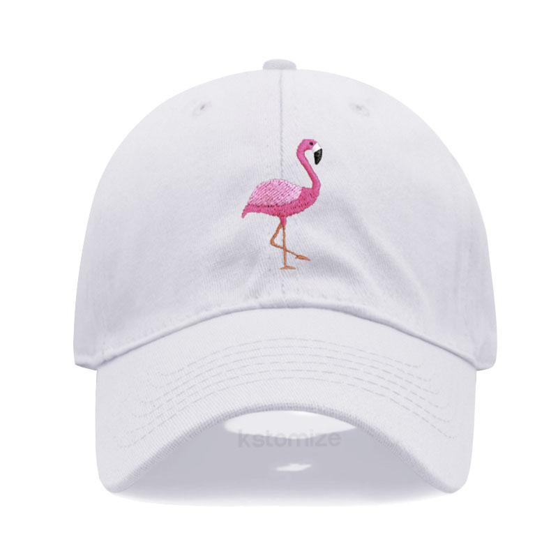 Animal Embroidery Flamingo Baseball Caps For Men Women Retro Soft Washed Cotton Dad Hat Snapback Cap  Dropshipping Adjustable