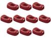 Set of 10 Bean Chopstick Rests Vermilion X X Chopstick Acrylic Setomonohonpo [AC] (Chopstick Stops/Chopstick Rests), [4.1 2.8 1.5 Cm] Rests, Resin,