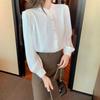 Women's Chiffon Shirt, A Fashionable and Stylish Top for Spring and Autumn, A Niche Fleece Shirt with A Sense of Design