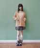 LMR Contrast Point Boucle Cardigan Beige
