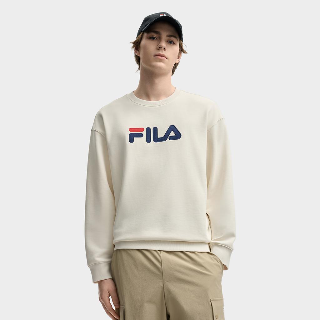 FILA ORIGINALE Sweatshirt Unisex Steam White F51U539205F-IV