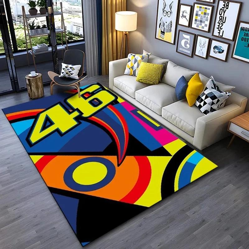 

VIKAMA Doctor cartoon racing carpet yellow flannel anti slip mat, bedroom and children s room decorative floor mat 40X60CM