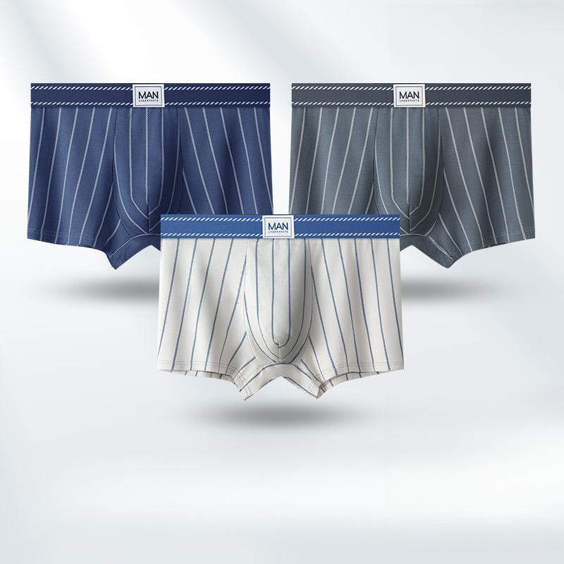 

3 шт. Мужское нижнее белье, трусы с плоскими углами, большие размеры, дышащее мужское нижнее белье, боксеры-брифы 3XL